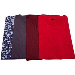 Studio 1886 Womens Plus Size Tops Mixed Colors Size 1X Bundle of 4